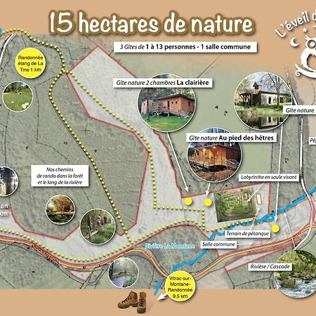 Vitrac-sur-Montane Gite Nature Au Pied Des Hetres מראה חיצוני תמונה